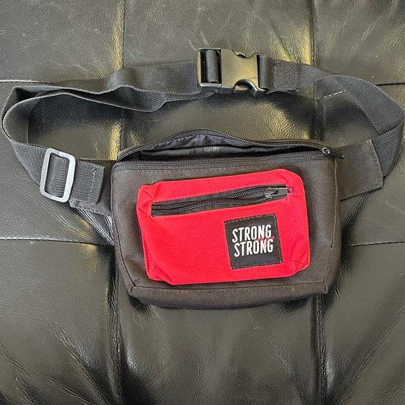 Handbags - Red and Black Fanny Pack